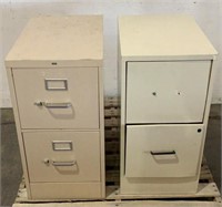 (2) 2 Drawer Filing Cabinets