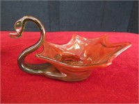 Vintage Blown Glass Swan