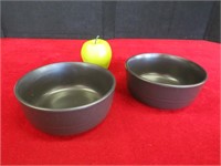 Pair of Black Strawberry Street Cereal Bowl