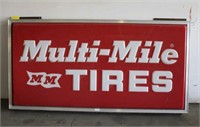Multi Mile Tires Outdoor Sign, Approx 97"x49"x3"