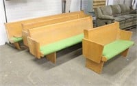 (4) Church Pews, Approx 10ft, (2) 7ft & 48"