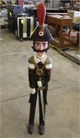 Italian Carving of Police Officer, Approx 10"x54"