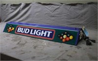 Bud Light Pool Table Light, Approx 4ftx10"