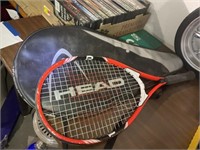 TENNIS RACKET AND COVER