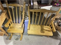 PAIR OF DOLL CHAIRS