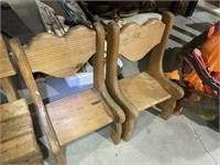 PAIR OF DOLL CHAIRS