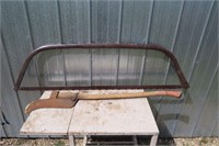 ANTIQUE 52" BOW SAW & ANTIQUE AXE