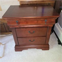 Pair of Cherry Color Modern Nightstands