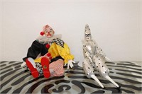 Wind Up Clown Figurines