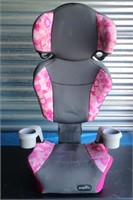 Evenflo Toddler Seat, Black with Pink Flowers