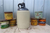 MOON SHINE JUG/ 6 CIG. TINS