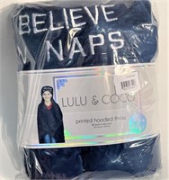 LuLu & CoCo Throw Blanket "I believe in naps"