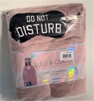 LuLu & CoCo Throw Blanket "Do Not Disturb"