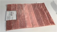 Blush Bath Mat Yarn Dyed Ombre Stripe 17" x 24"