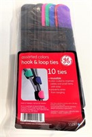 GE Hook & loop ties 50 pack Assorted colors