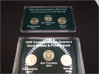 1999 Philadelphia, Denver, & San Fran Quarters