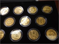 24K PLated Gold Quarters 2005-2006