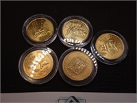 24K Plated Gold Quarters 2008