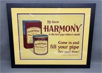 Harmony Pipe Tobacco Advertiser