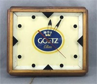 Goetz Beer Clock KC-St. Joseph Mo.