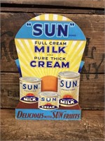 Original Cardboard Sun Milk & Cream Advertising