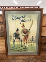 Vintage Players Please Framed Print