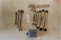 Assorted gear/box wrenches