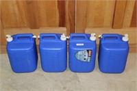 4 Coleman 5 gallon water jugs