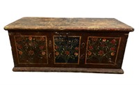 Antique Hand Painted Blanket Chest