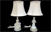 Dresden Victorian Figurine Lamps