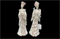 Lefton Oriental Princess Figurine Pair