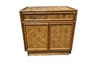 Woven Bamboo Night Stand