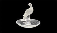 Lalique Dove Bowl Paperweight