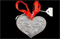 Lalique Heart Ornament