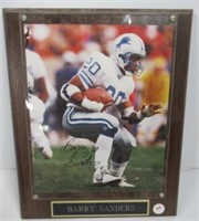 No COA Barry Sanders signed photo from an estate.