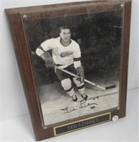 No COA Ted Lindsey signed photo from an estate.