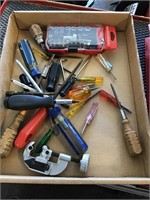 Collection of screwdrivers, nut driver