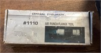 Central Pneumatic air punch/flange tool in box