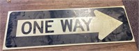 One Way street sign --12x36