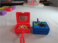 (2)Batman Beyond Tiny Lunch Boxes Key Chains