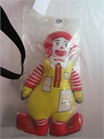 Vintage 1984 Ronald McDonald Doll Plush Toy 12"