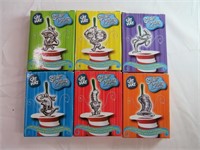 (6) Silver Cat in the Hat Ornaments