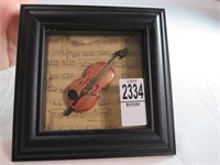 Framed Violin Decor