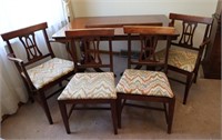 Pedestal Dining Table & 4 Chairs- Project Pcs