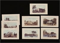 Lot of 8 Lithograph Views in England