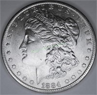1884 o Morgan Silver Dollar