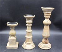 Wooden Pedestals Lot B