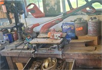 Dayton Drill Press, Weed Whipper & Tools