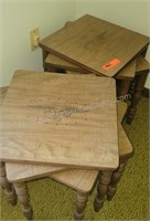 Patriotic Theme Wood Stacking Tables