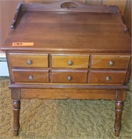 Solid Wood Occasional Table with Large Drawer